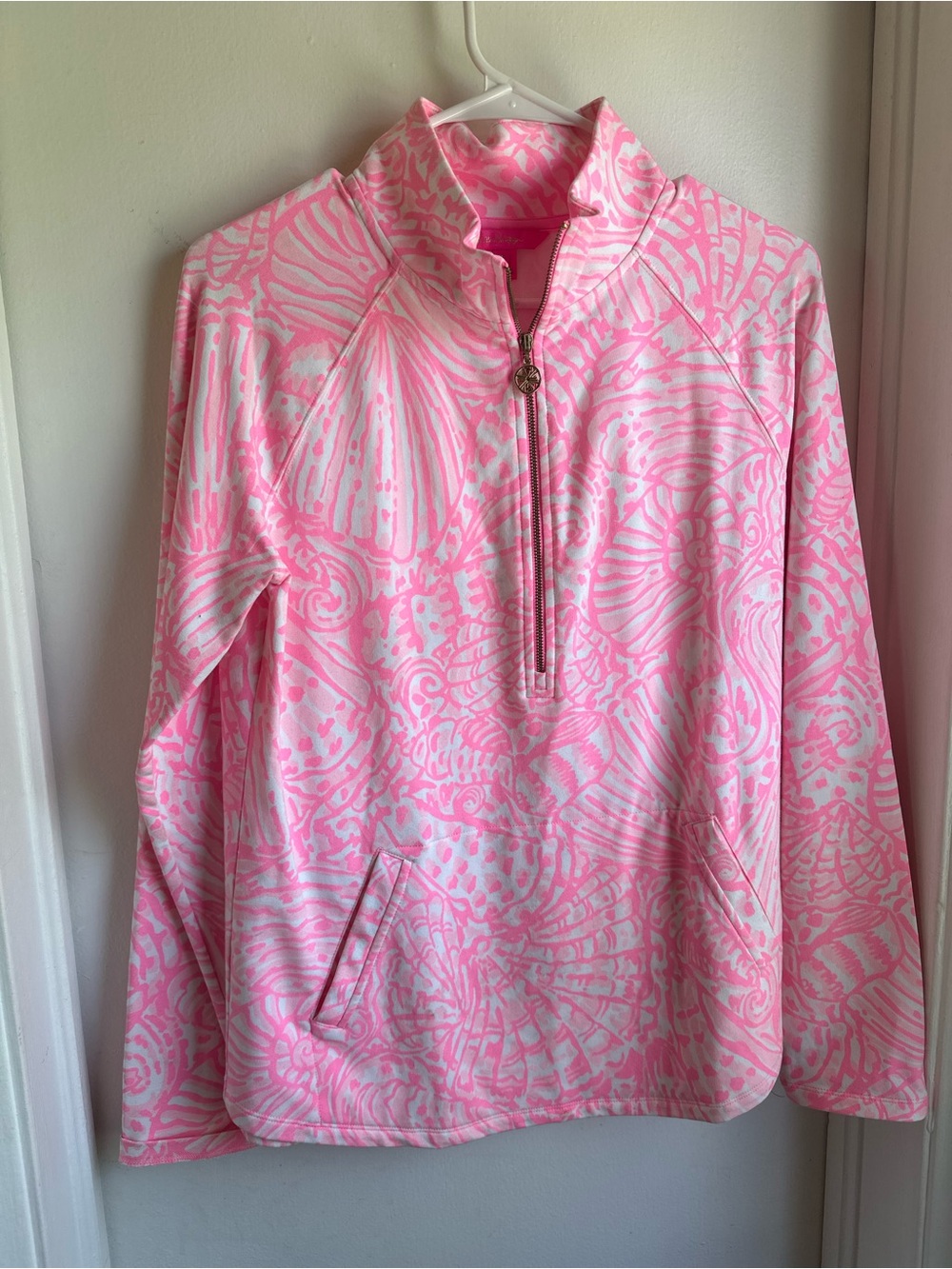 Lilly Pulitzer Pink Patterned Women's Cover-Up Pullover